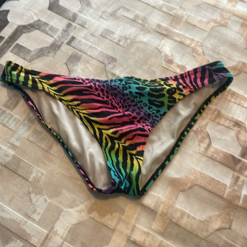 Animal print bikini swimwear bottoms